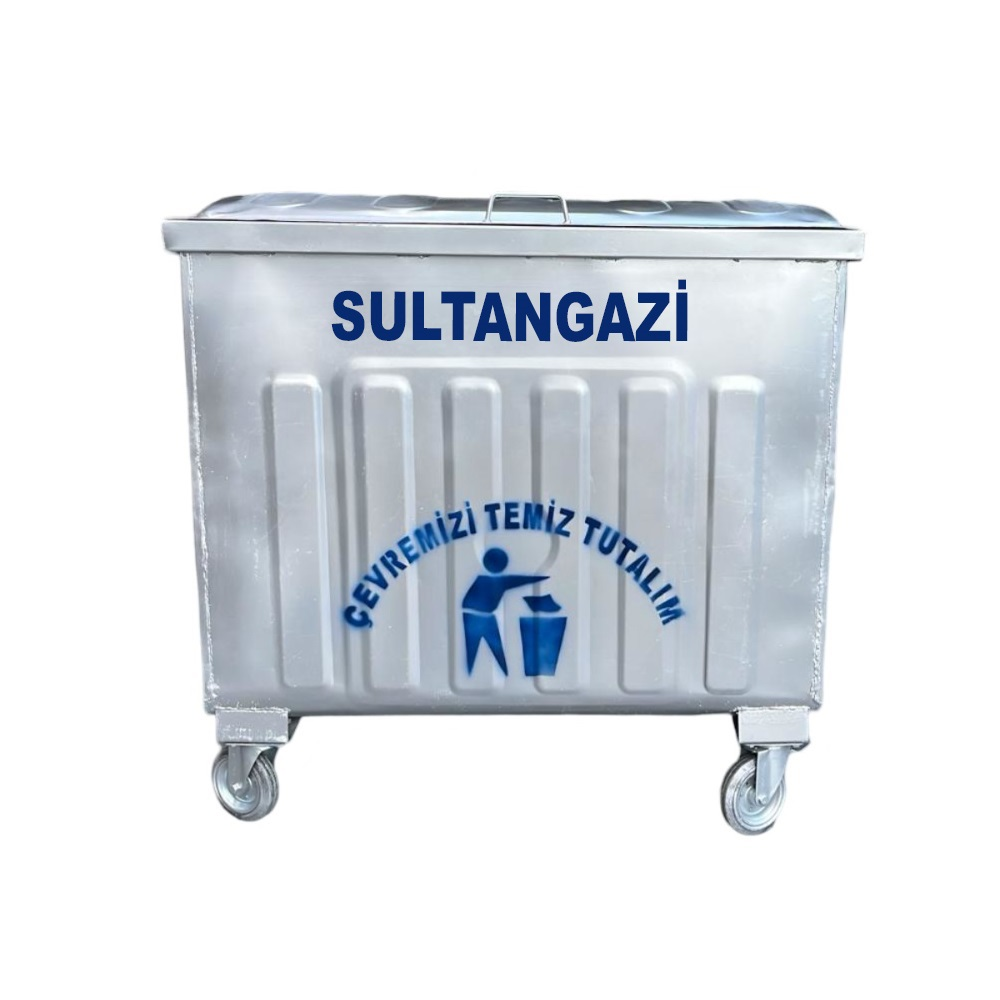Sultangazi 800 Litre Metal Çöp Konteyneri